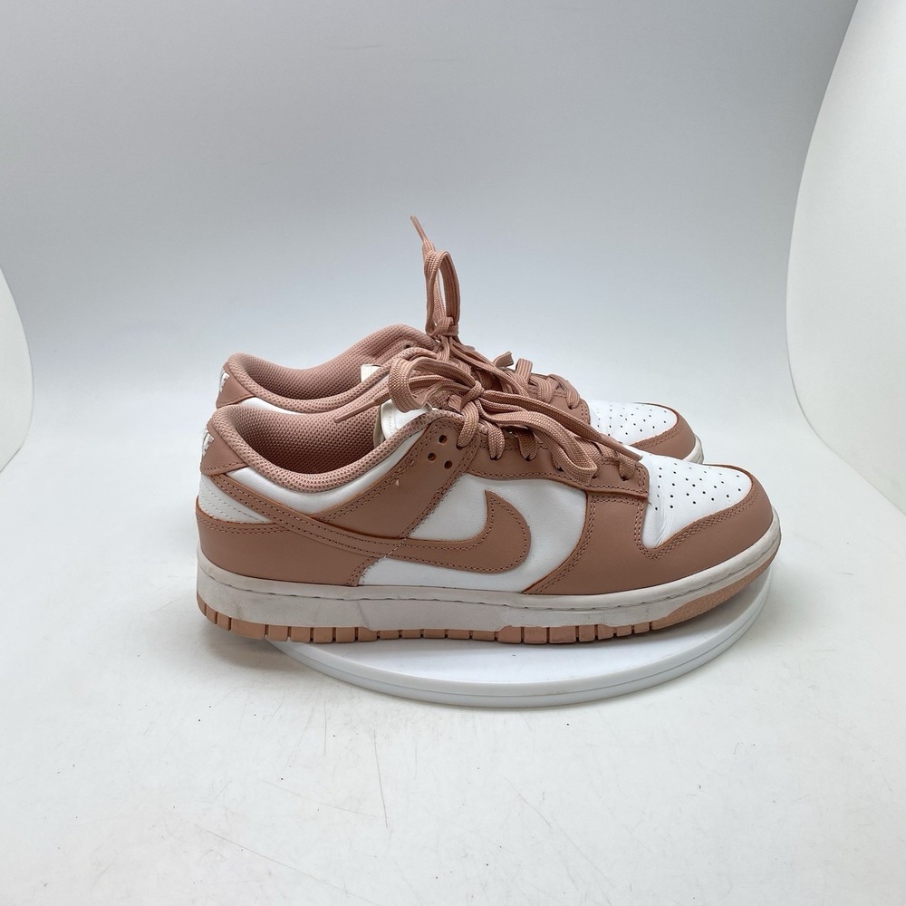 Nike Sneakers Womens 9.5‎ Dunk Low Retro Rose Whisper Pink Shoes DD1503-118